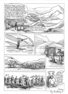 Qalo et Lolotte en Mongolie, la bande dessinée